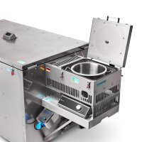 LEADER 3500M SMART rechts angebaut, Edelstahl mit Werkzeug
