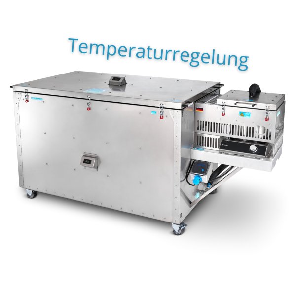 LEADER 3500M SMART links angebaut, Edelstahl ohne Werkzeug