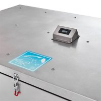 MASTER 3500M SMART rechts angebaut, Edelstahl mit Werkzeug